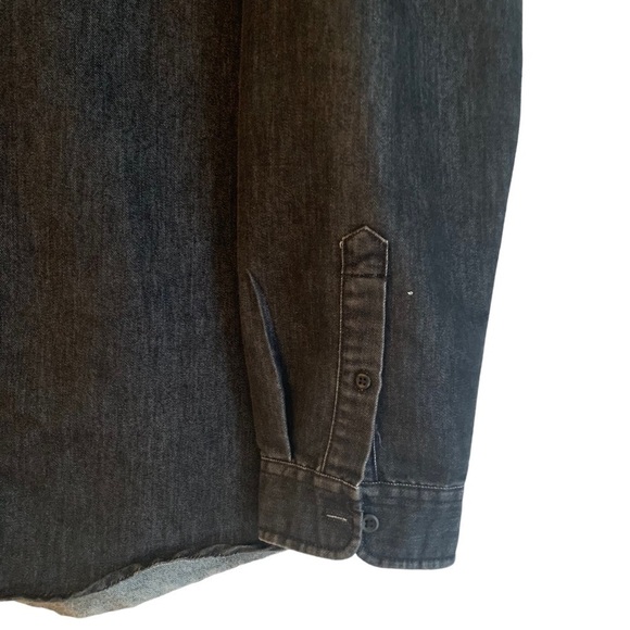 Frank & Oak Black Denim Button Down Shirt - Picture 4 of 10